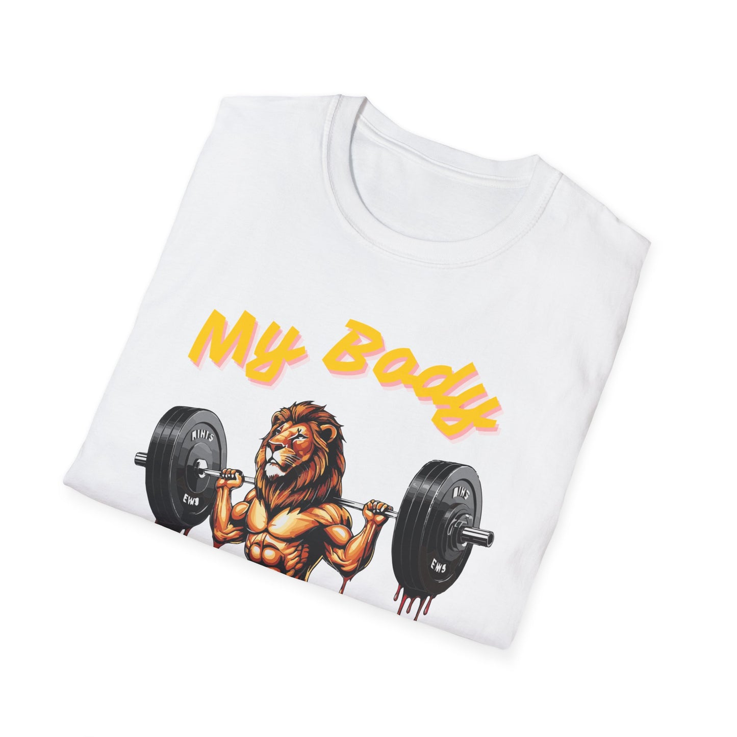 Lion My Body is the Temple Gym T-shirt