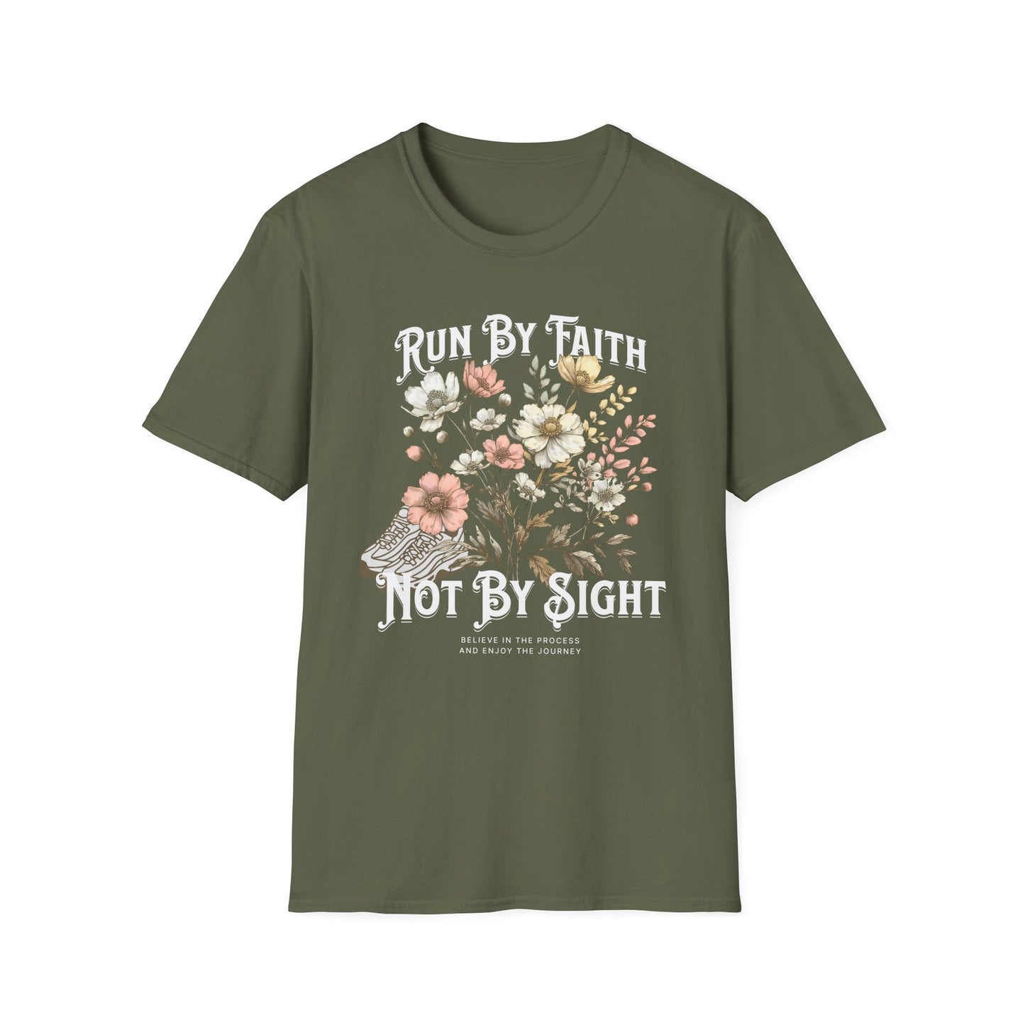 Running Run By Faith - Fitness T-Shirt
