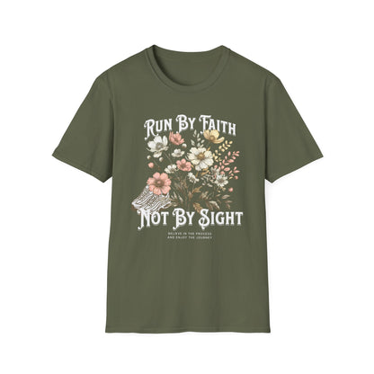 Running Run By Faith - Fitness T-Shirt