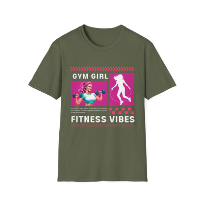 Gym Girl Fitness Vibes Gym T-shirt