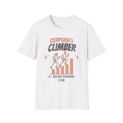Fit-over 40 Corporate Climber Running Club T-Shirt Design