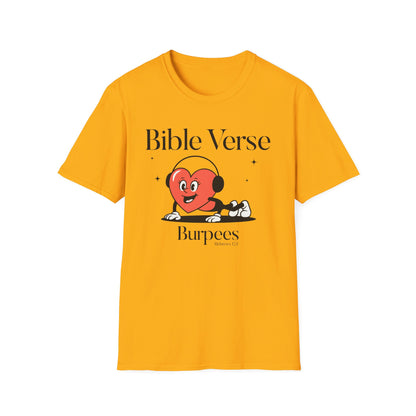 Faith-Based Fitness T-Shirt - Bible Verse Burpees