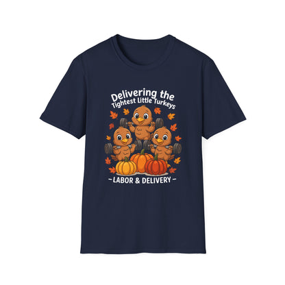 Delivering Tightest Little Turkeys Fall Fitness T-shirt