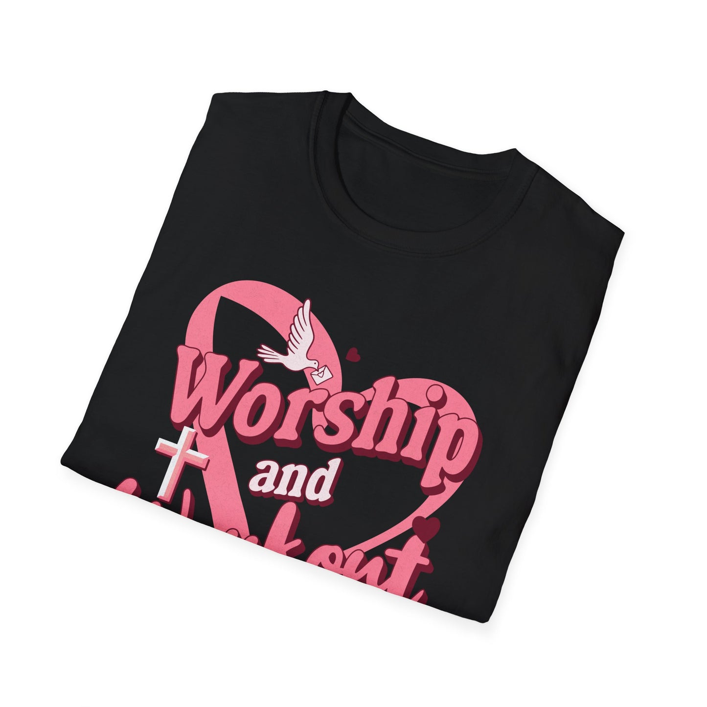 Workout & Worship - Faith-Based Fitness T-Shirt 2