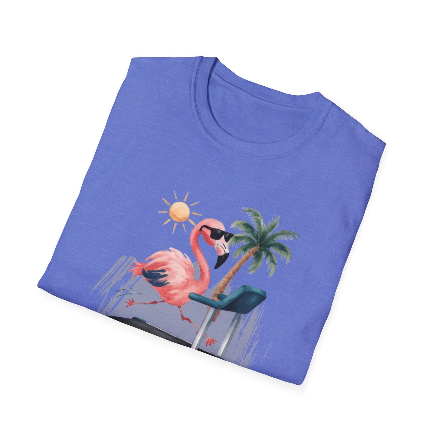 Fit Happens Treadmill Flamingo Gym T-Shirt