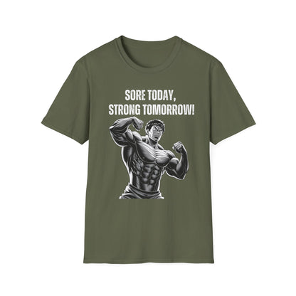 Sore Today Strong Tomorrow Gym Black & White T-Shirt