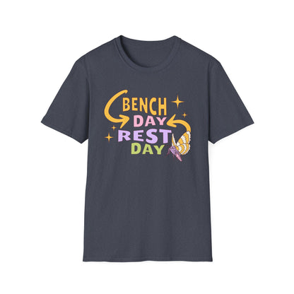 Powerlifting Bench Day Rest Day Genz Millenial Fitness T-Shirt