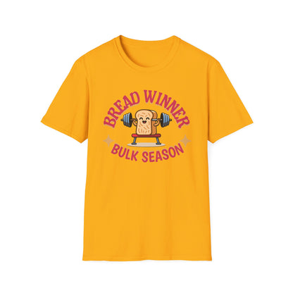 Powerlifting Humour Bread Winner Unisex T-Shirt - Genz Millenial Fitness Apparel