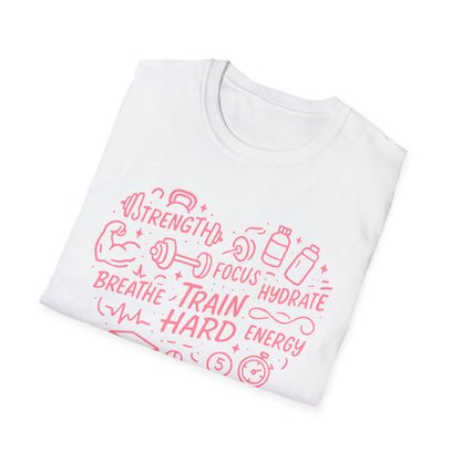 Train Heart Couple Fitness T-Shirt