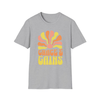 Grace & Gains Faith-Based Fitness T-Shirt