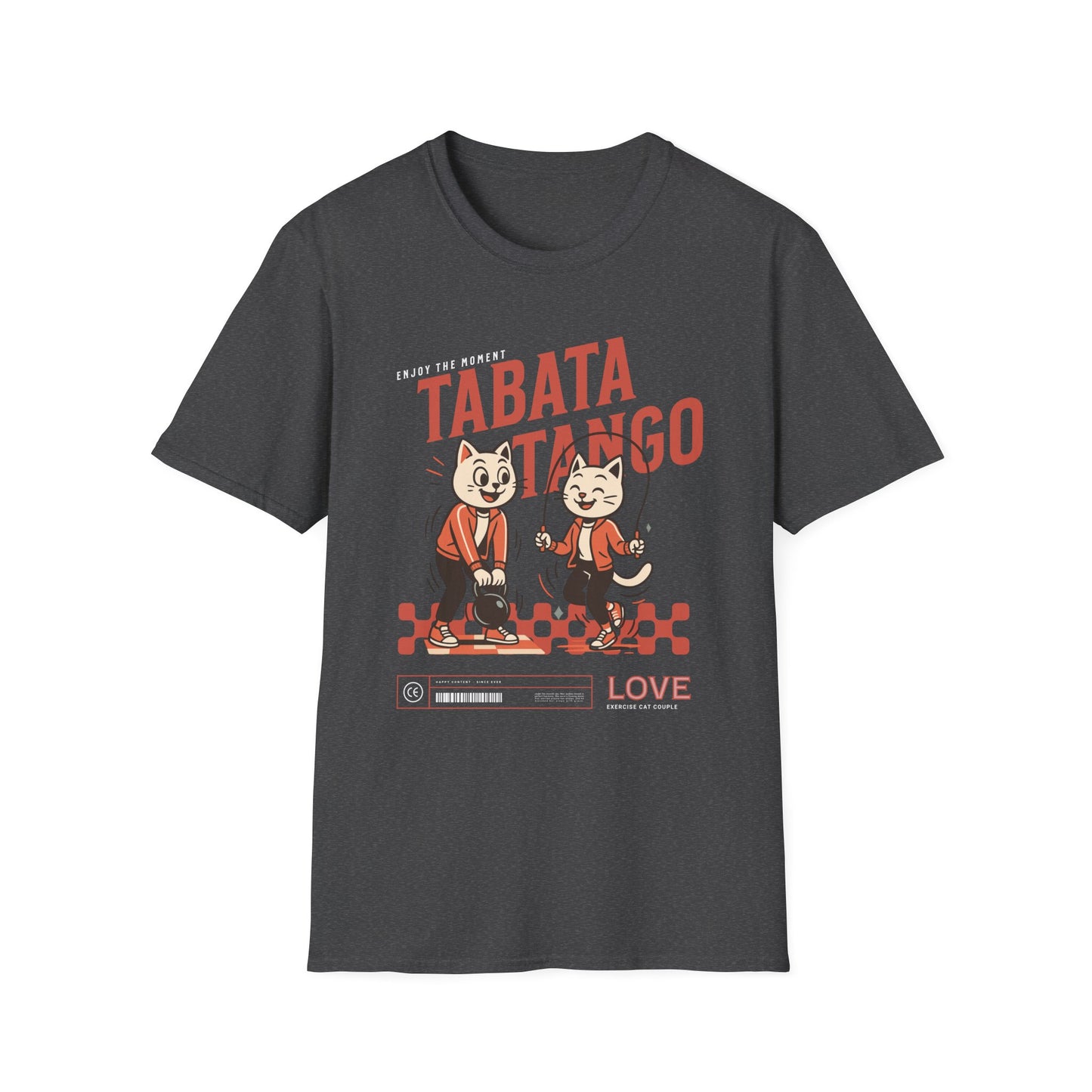 HIIT Tabata Tango Couples Fitness T-Shirt