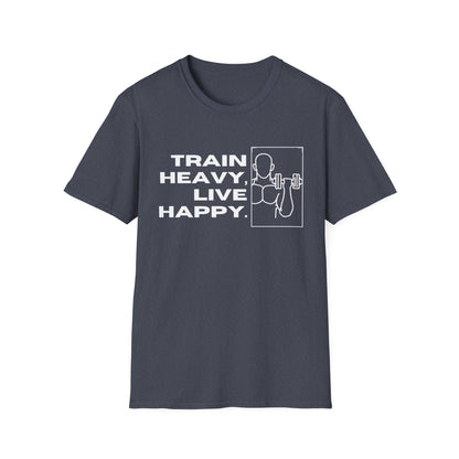 Train Heavy Live Happy Gym T-shirt