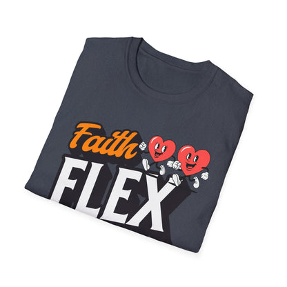 Couples Fitness Running T-Shirt - Faith Flex Forever Unisex Softstyle