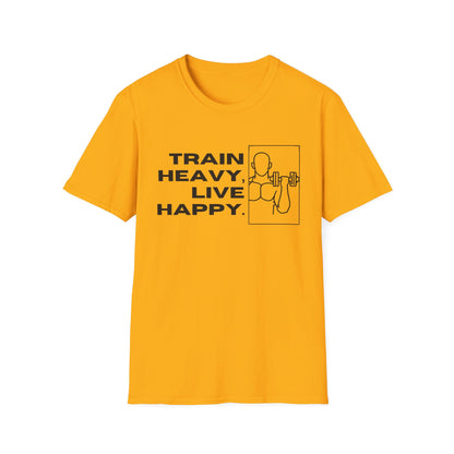 Train Heavy Live Happy Gym T-shirt