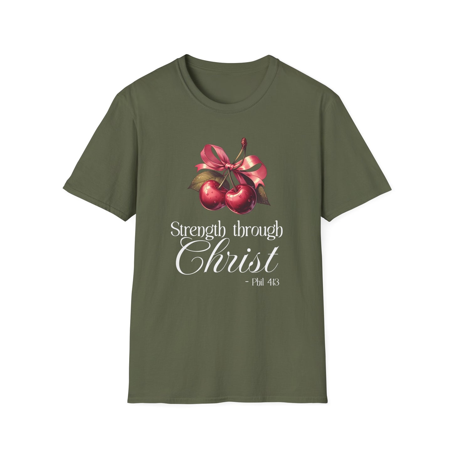 Christian Fitness T-Shirt Strength Through Christ