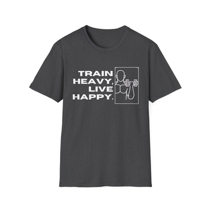 Train Heavy Live Happy Gym T-shirt