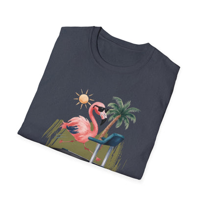 Fit Happens Treadmill Flamingo Gym T-Shirt