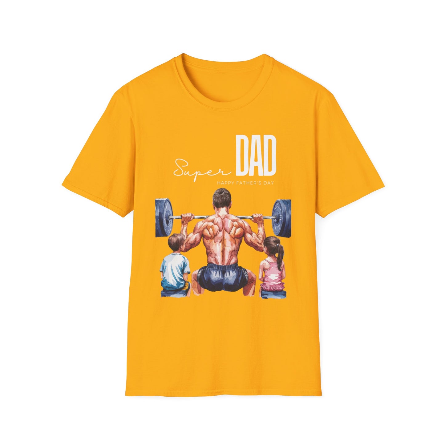 Super Dad Happy Father's Day Gym T-shirt