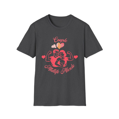 Fit Over 40 Muscle Couple Midlife Softstyle T-Shirt