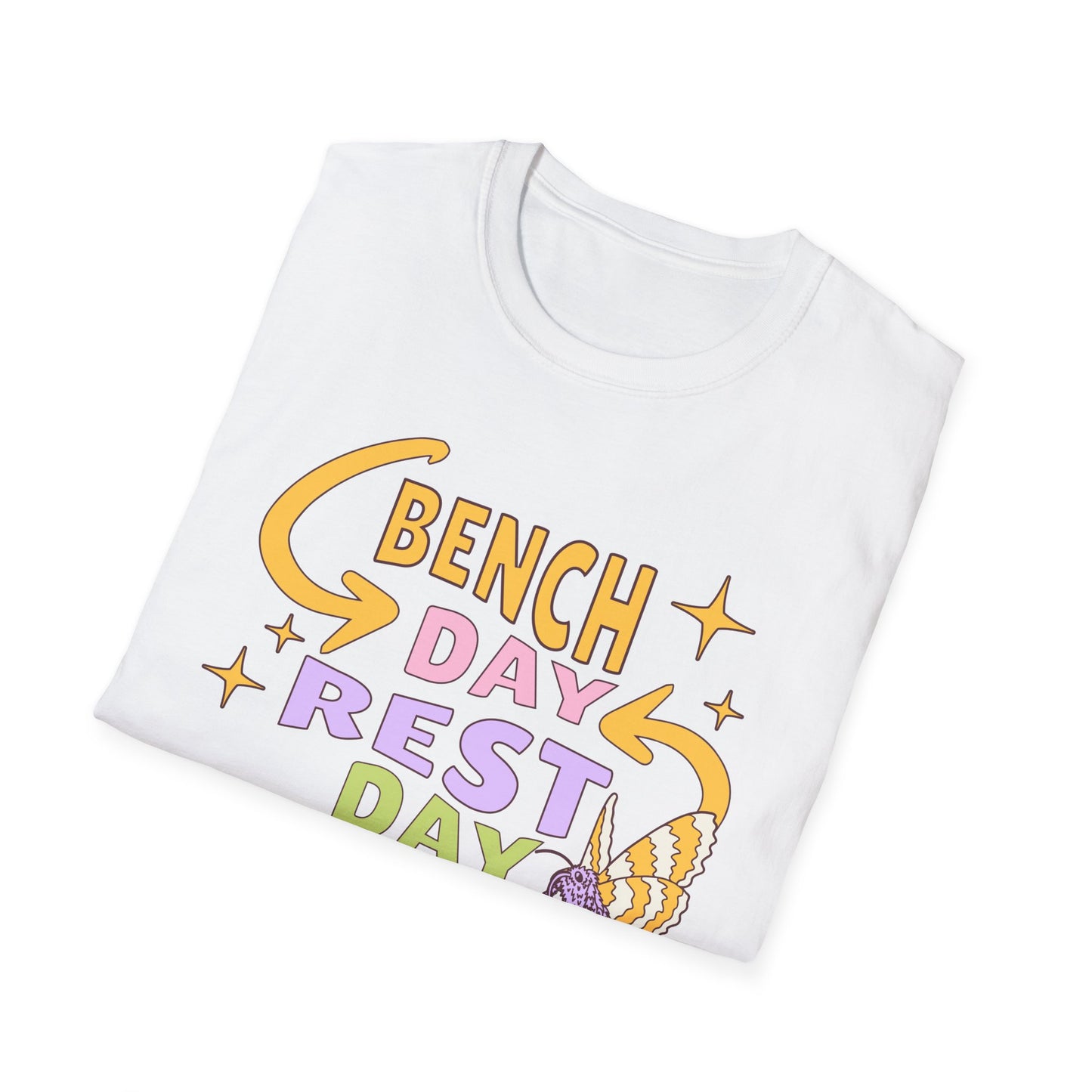 Powerlifting Bench Day Rest Day Genz Millenial Fitness T-Shirt