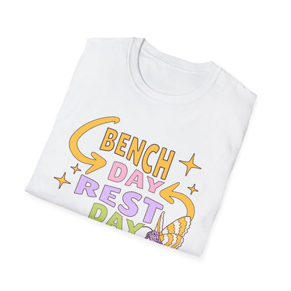 Powerlifting Bench Day Rest Day Genz Millenial Fitness T-Shirt