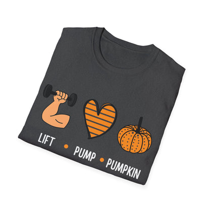Fall Fitness T-Shirt - Lift Pump Pumpkin Spice Design