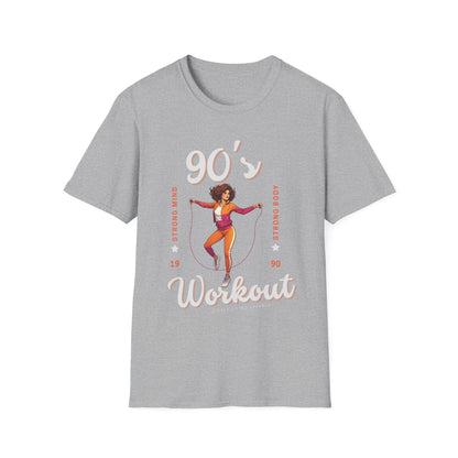 90's Workout Strong Mind Strong Body Gym T-shirt