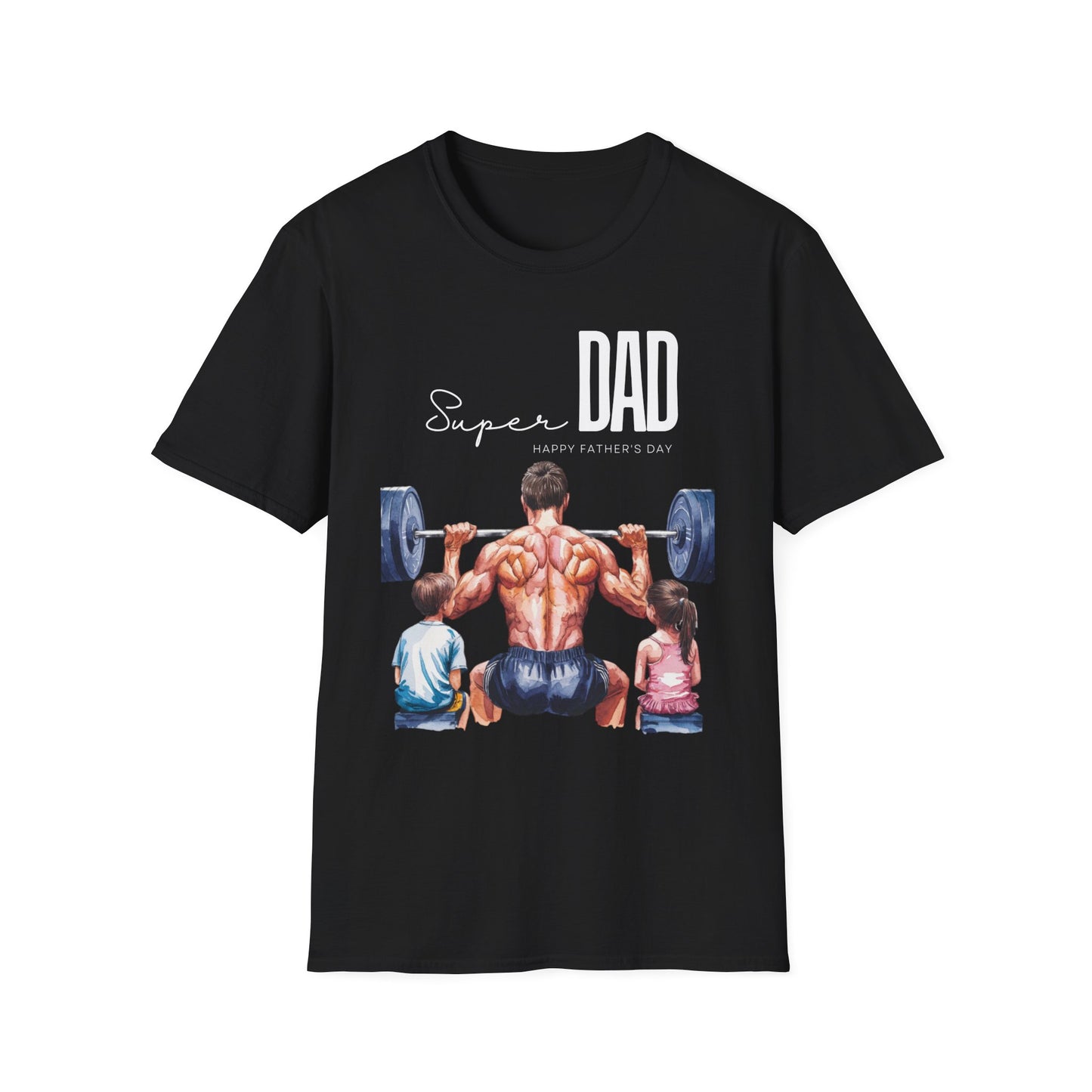 Super Dad Happy Father's Day Gym T-shirt