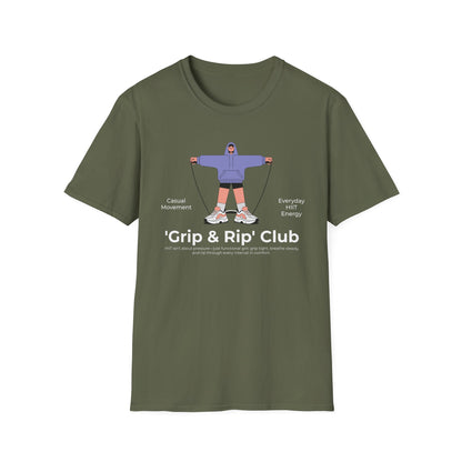 HIIT Grip & Rip Casual - Genz Millenial T-Shirt