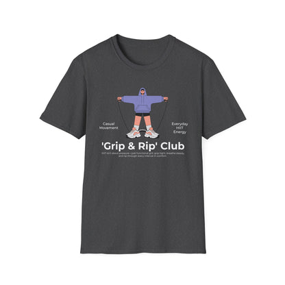 HIIT Grip & Rip Casual - Genz Millenial T-Shirt