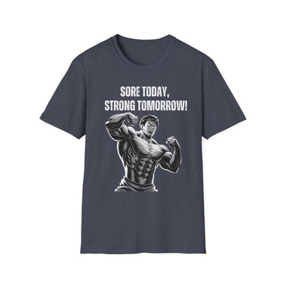 Sore Today Strong Tomorrow Gym Black & White T-Shirt