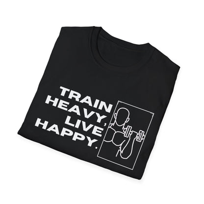 Train Heavy Live Happy Gym T-shirt