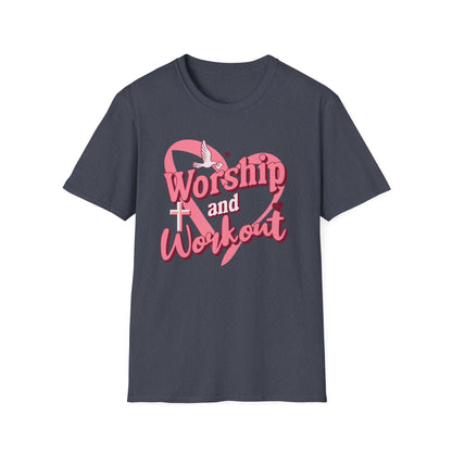 Workout & Worship - Faith-Based Fitness T-Shirt 2