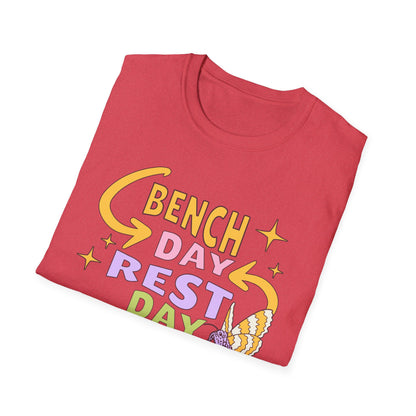 Powerlifting Bench Day Rest Day Genz Millenial Fitness T-Shirt