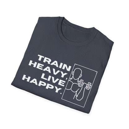 Train Heavy Live Happy Gym T-shirt
