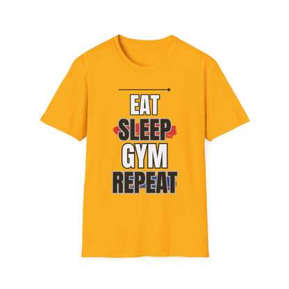Eat Sleep Gym Repeat Gym T-shirt