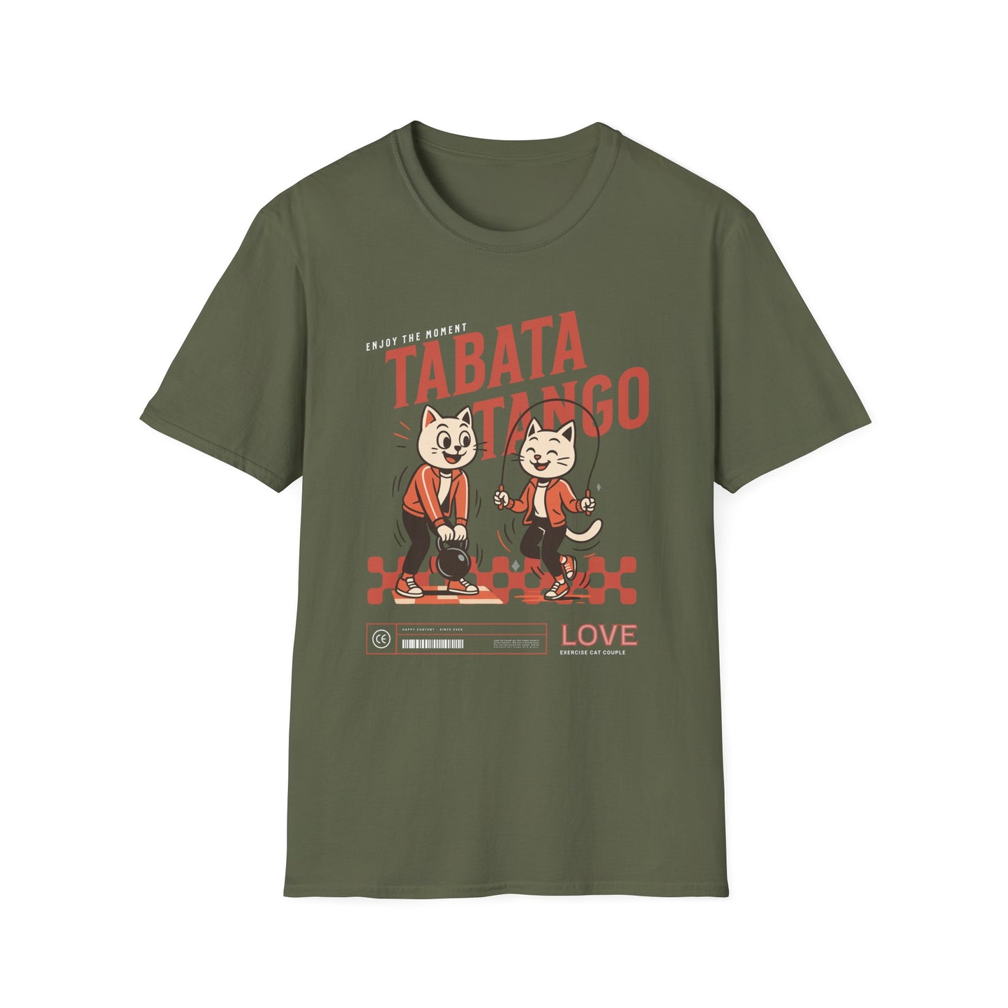 HIIT Tabata Tango Couples Fitness T-Shirt