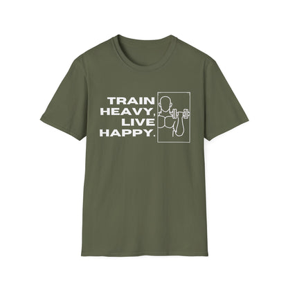 Train Heavy Live Happy Gym T-shirt