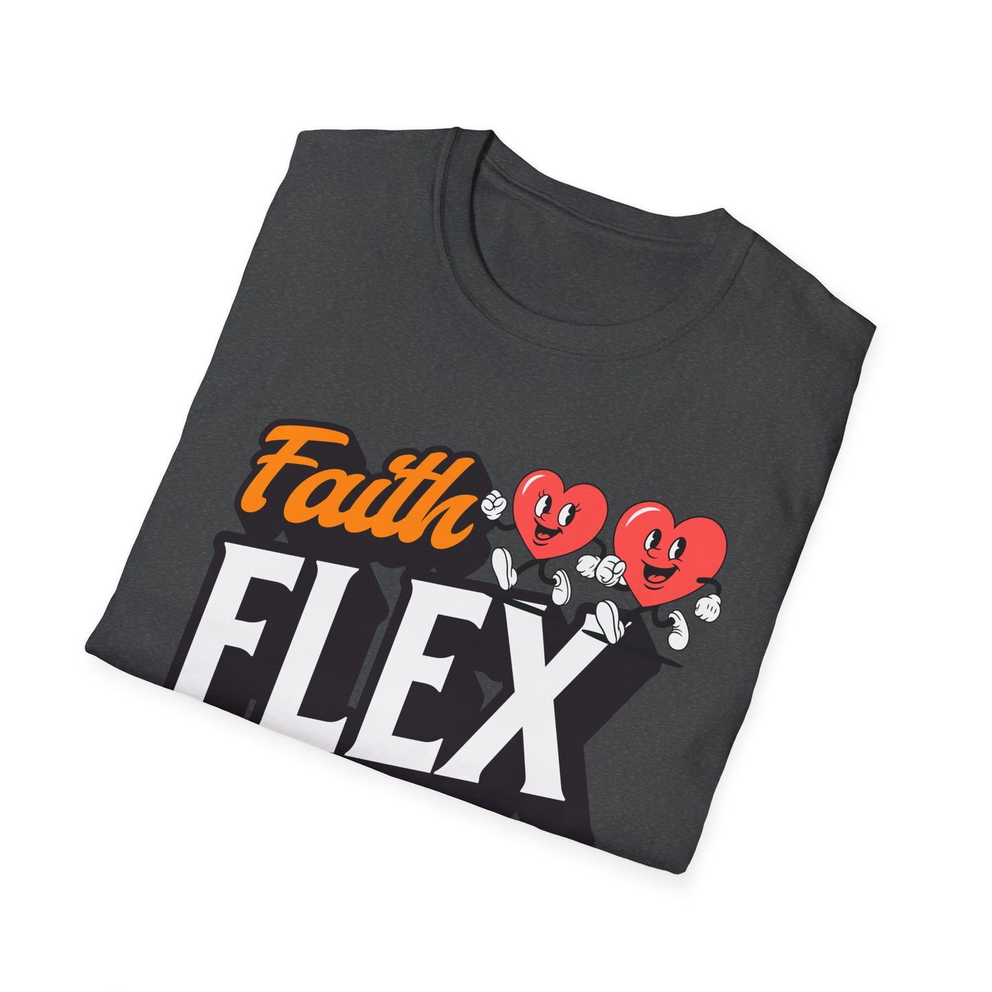 Couples Fitness Running T-Shirt - Faith Flex Forever Unisex Softstyle