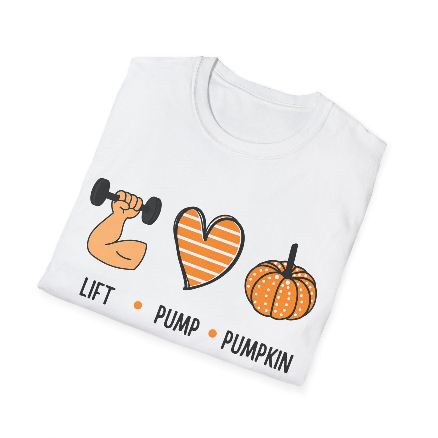 Fall Fitness T-Shirt - Lift Pump Pumpkin Spice Design