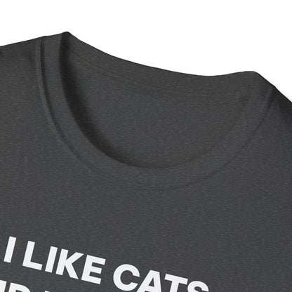 I Like Cats and Dumbbells Fitness T-shirt