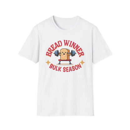 Powerlifting Humour Bread Winner Unisex T-Shirt - Genz Millenial Fitness Apparel