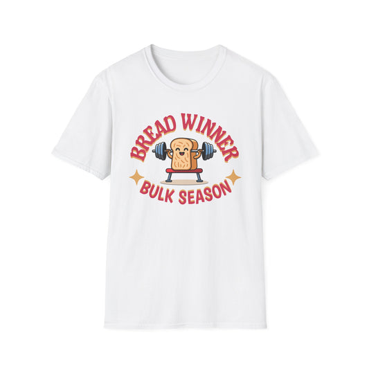 Powerlifting Humour Bread Winner Unisex T-Shirt - Genz Millenial Fitness Apparel