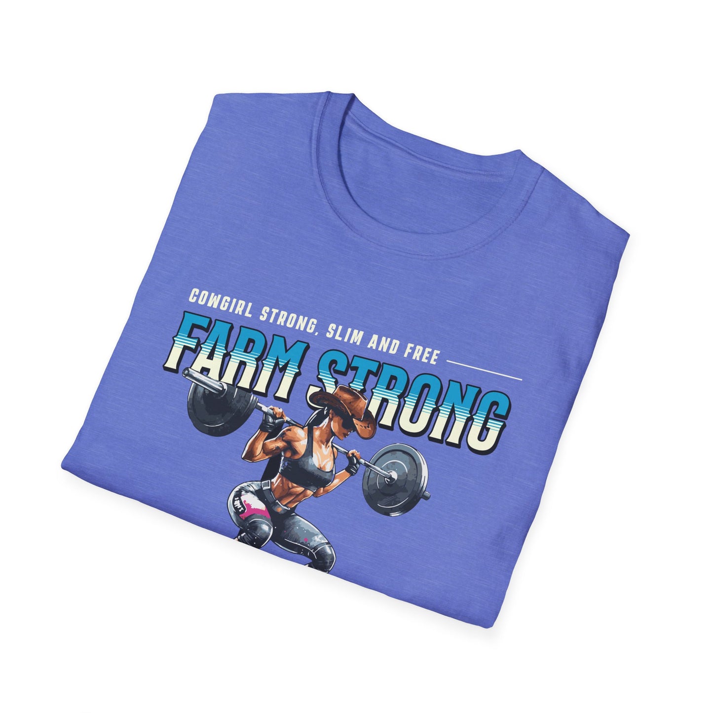 Farm-strong Cowgirl Powerlifting T-Shirt