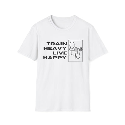 Train Heavy Live Happy Gym T-shirt