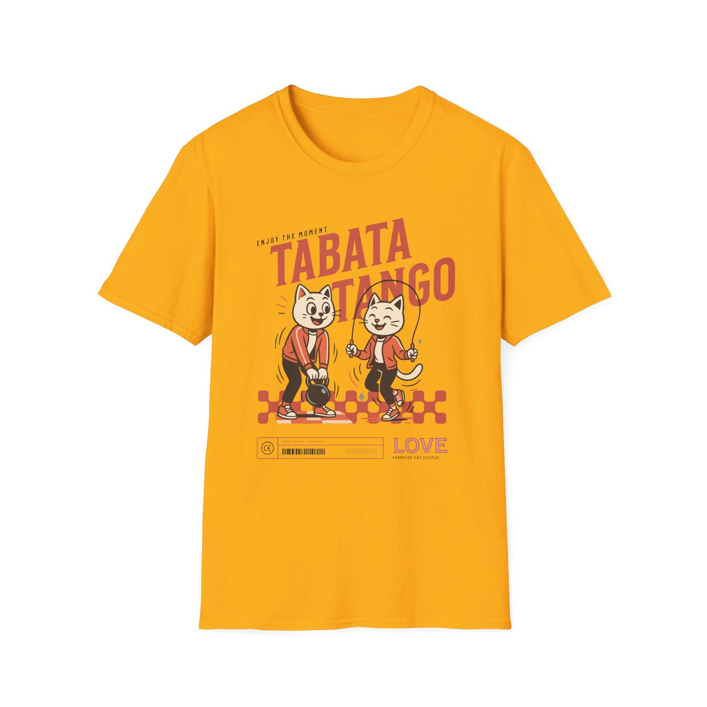 HIIT Tabata Tango Couples Fitness T-Shirt