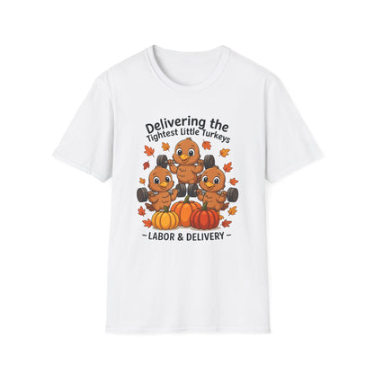 Delivering Tightest Little Turkeys Fall Fitness T-shirt