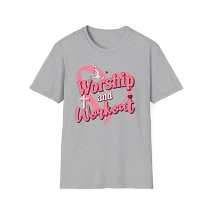 Workout & Worship - Faith-Based Fitness T-Shirt 2