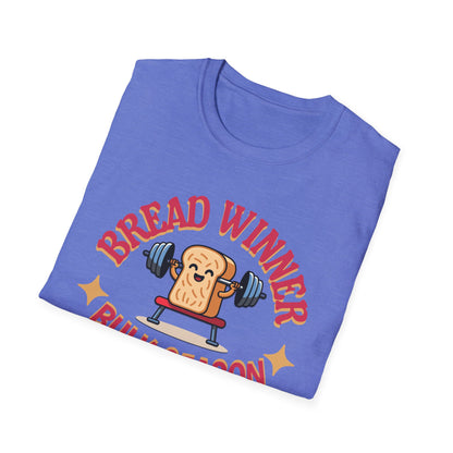 Powerlifting Humour Bread Winner Unisex T-Shirt - Genz Millenial Fitness Apparel