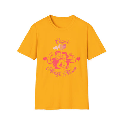 Fit Over 40 Muscle Couple Midlife Softstyle T-Shirt